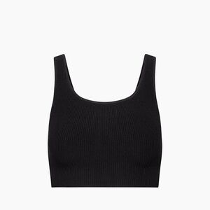 Sculpt Knit Squareneck Cropped Tank